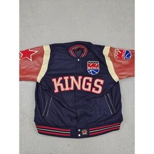Sacramento Kings Jacket Mens 4XL Blue NBA Reversible Hardwood Classics JH Design
